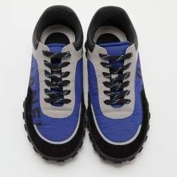 Pre Owned Chanel Multicolor Neoprene, Suede and Leather CC Low Top Sneakers Size 37