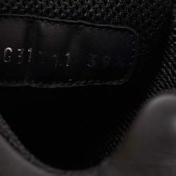 Pre Owned Chanel Black Leather CC Low Top Sneakers Size 39