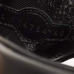 Chanel Black Mesh Camellia Slide Flat Sandals Size 40