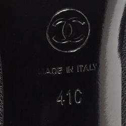 Chanel Black Mesh Knee Length Boots Size 41