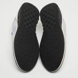 مملوك ة مسبقًا Chanel Purple/White Mesh CC Low Top Sneakers Size 37