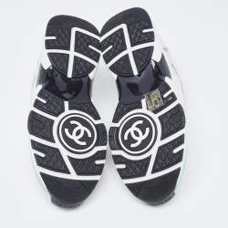 Chanel Multicolor Wool and Suede CC Low Top  Sneakers Size 37