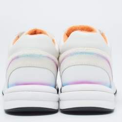 Chanel Multicolor Wool and Suede CC Low Top  Sneakers Size 37