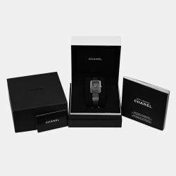 Chanel Black Stainless Steel Boy-Friend H5201 Manual Winding Women's Wristwatch 29 mm