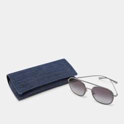 Pre Owned Chanel Gunmetal Tone/Grey Gradient 4249 Pilot Sunglasses