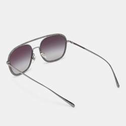 Pre Owned Chanel Gunmetal Tone/Grey Gradient 4249 Pilot Sunglasses