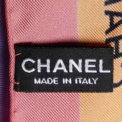 Pre Owned Chanel Multicolor Bags Print Silk Square Scarf