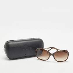 Pre Owned Chanel Brown Gradient 5210-Q Chain Square Sunglasses