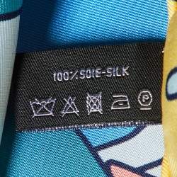 Pre Owned Chanel Multicolor CC Umbrella Print Silk Square Scarf