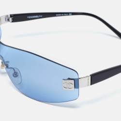 Pre Owned Chanel Blue 4019 Rimless Sunglasses
