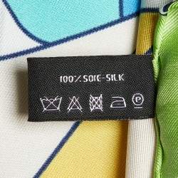 Chanel Multicolor CC Umbrella Print Silk Square Scarf