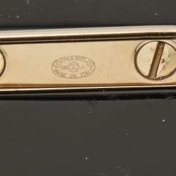 مملوكة مسبقًا Chanel Eyeshadow Palette Resin Crystals Enamel Gold Tone Brooch