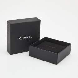 Pre Owned Chanel CC Resin Crystals Gold Tone Brooch