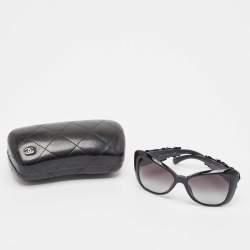 Pre Owned Chanel Black Gradient 5317-G CC Camellia Butterfly Sunglasses 