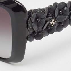 Pre Owned Chanel Black Gradient 5317-G CC Camellia Butterfly Sunglasses 