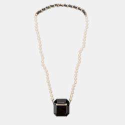 Chanel Black 21A Airpod Case Necklace