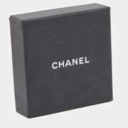 Pre Owned Chanel Strass CC Multi-Chain Crystals Two Tone Pin Brooch