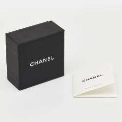 Pre Owned Chanel CC Bead Crystals Gold Tone Drop Earrings