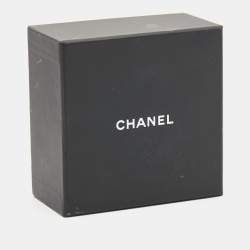 Pre Owned Chanel CC Enamel Silver Tone Bracelet
