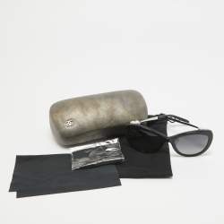 مملوكة مسبقًا Chanel Black Gradient 5340-H Pearl Cat Eye Sunglasses