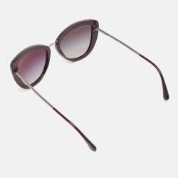 Pre Owned Chanel Burgundy/Black Gradient 5399 Cat Eye Sunglasses