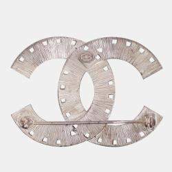 Chanel CC Rhinestone Brooch
