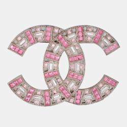 Chanel CC Rhinestone Brooch