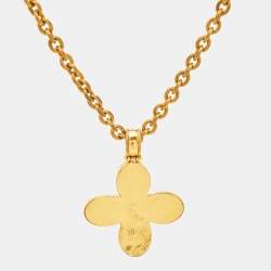 Pre Owned Chanel CC Resin Gold Tone Necklace