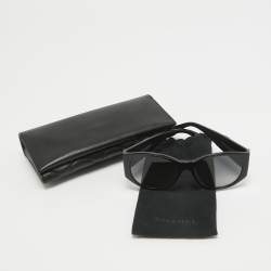 Chanel Black Gradient 5411 CC Oval Sunglasses