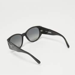 Chanel Black Gradient 5411 CC Oval Sunglasses