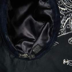 Chanel Blue Denim Patchwork Bucket Hat Size 57