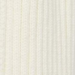Pre Owned Chanel White Cashmere Knit Fringed Hood Scarf 