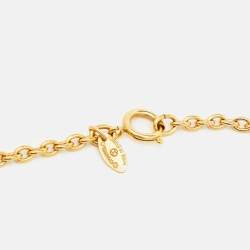 Pre Owned Chanel CC Gold Tone Necklace