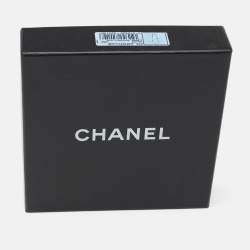 Pre Owned Chanel Vintage CC Logo Clover Gold Tone Pendant Necklace