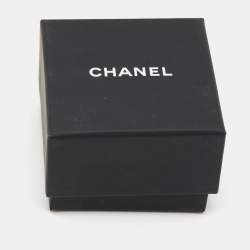 مملوكة مسبقًا Chanel CC Gripox Crystals Gold Tone Ring Size 54