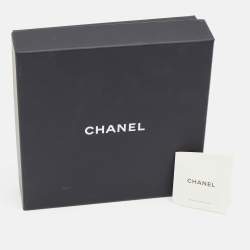 Pre Owned Chanel Letter Logo Enamel Gold Tone Necklace