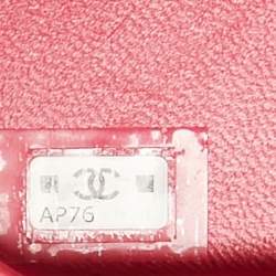 Chanel Pink Quilted Caviar Leather Pearl Crush iPhone Chain Case