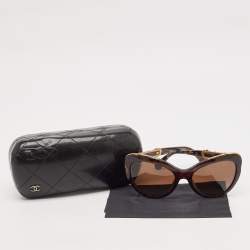 Chanel Tortoise Brown Gradient 5354 Bijou Polarizes Cat Eye Sunglasses