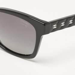 Chanel Black CC 5484 Polarized Square Sunglasses