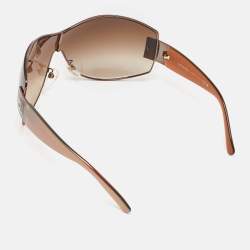 Chanel Brown Gradient CC 4114 Oversized Shield Sunglasses