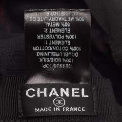 Pre Owned Chanel Multicolor Printed Silk Baseball Cap One Size 