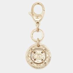Pre Owned Chanel CC Gold Tone Key Chain