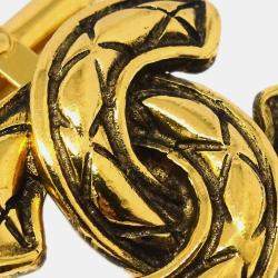 Chanel CC Gold Cuffs 
