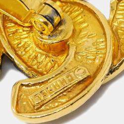 Chanel CC Gold Cuffs 