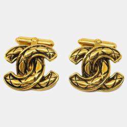 Chanel CC Gold Cuffs 