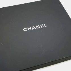 Chanel Black Cashmere Rhinestone CC Logo Heart Motif Knit Cap