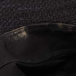 Chanel Black Fantasy Tweed Cap M
