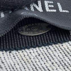 Chanel Gray Cotton CC Headband