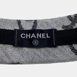 Chanel Gray Cotton CC Headband