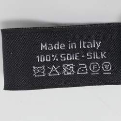 Chanel Black Silk Bow Scrunchie 